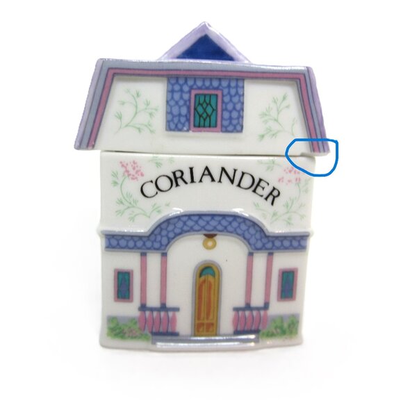 Original Lenox Spice Village Coriander Spice Jar Cottage House Ceramic - Picture 1 of 9